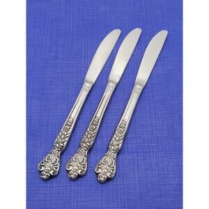 Versailles MSI Stainless Japan Set 3 Dinner Knives 8.5"